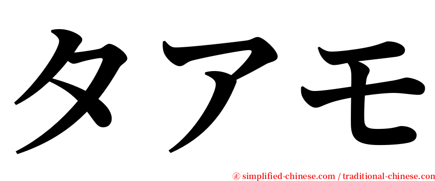 タアモ serif font