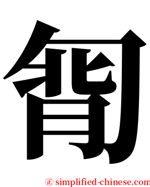 㔨 serif font
