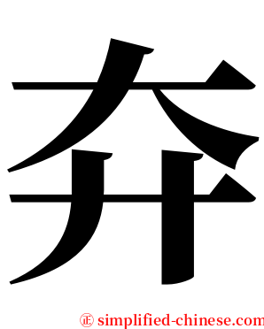 㚏 serif font