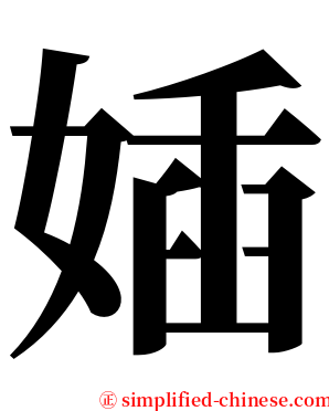 㛼 serif font