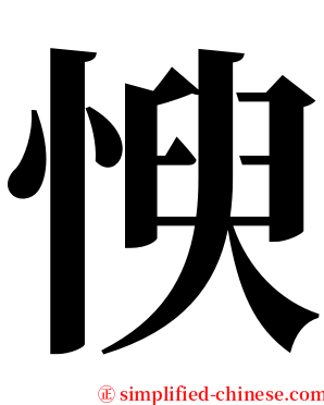 㥚 serif font