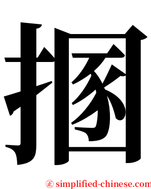 㨡 serif font