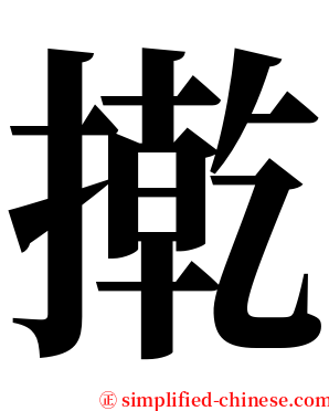 㨴 serif font