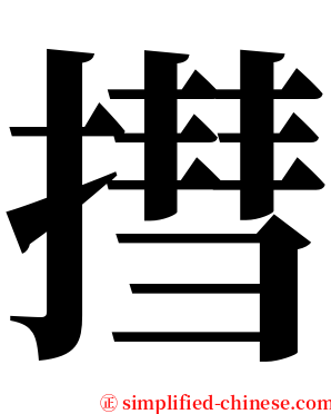 㨹 serif font