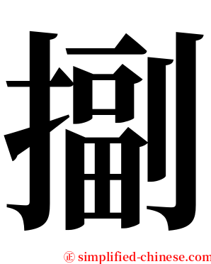 㨽 serif font