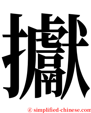 㩵 serif font