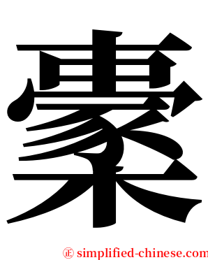 㯻 serif font