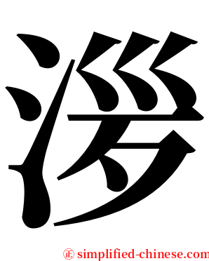 㳨 serif font