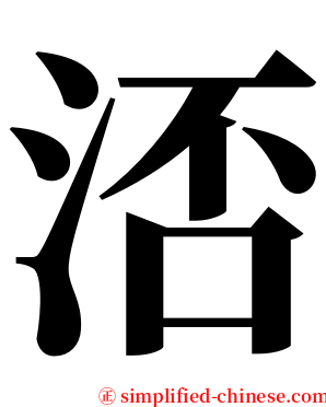 㳪 serif font