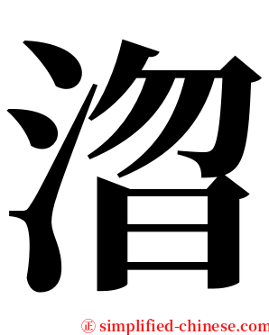 㳷 serif font