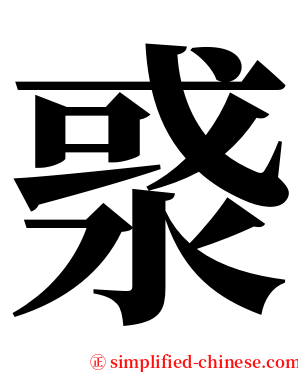 㳼 serif font