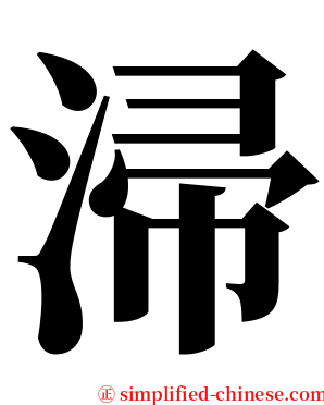 㴆 serif font