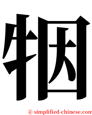 㸶 serif font