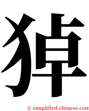 㹿 serif font
