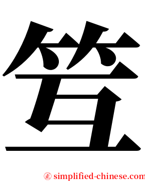 䇘 serif font