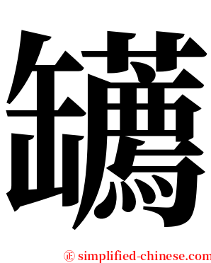 䍎 serif font