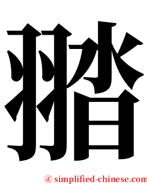 䎓 serif font