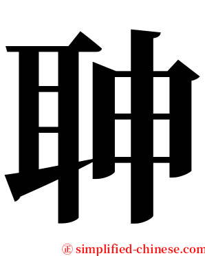 䎶 serif font