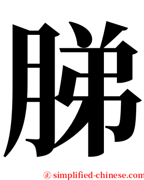 䏲 serif font