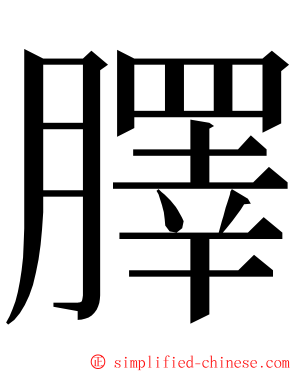 䐾 ming font
