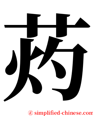 䓎 serif font