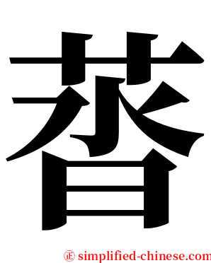 䓠 serif font
