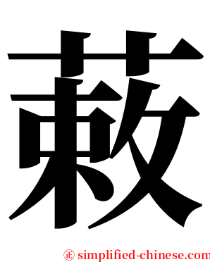 䔩 serif font