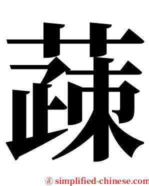 䔫 serif font