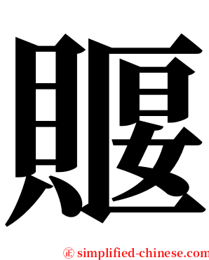 䞁 serif font