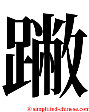 䠥 serif font
