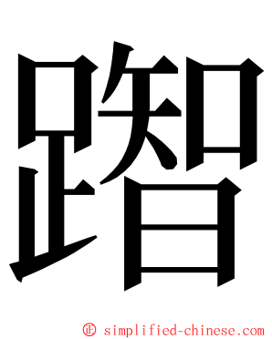 䠦 ming font
