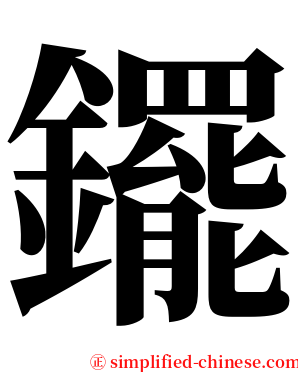 䥯 serif font