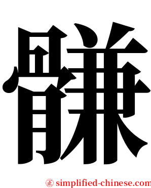 䯡 serif font