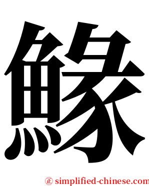 䱲 serif font