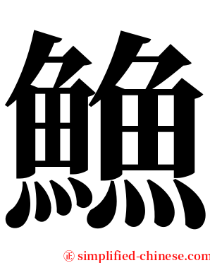 䲆 serif font