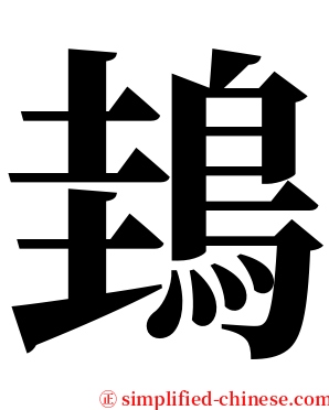 䳏 serif font