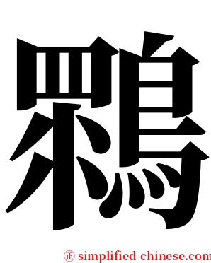 䳴 serif font