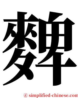 䴽 serif font
