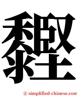 䵛 serif font