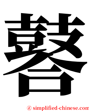 䶀 serif font
