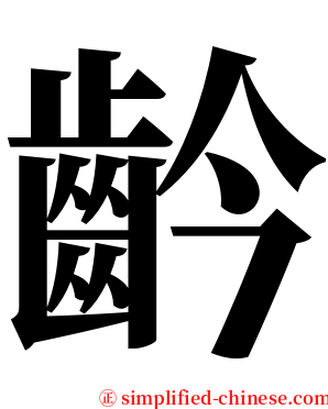 䶖 serif font