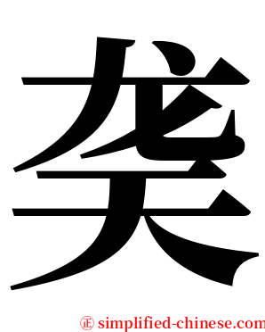 䶮 serif font