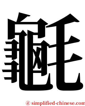 䶰 serif font