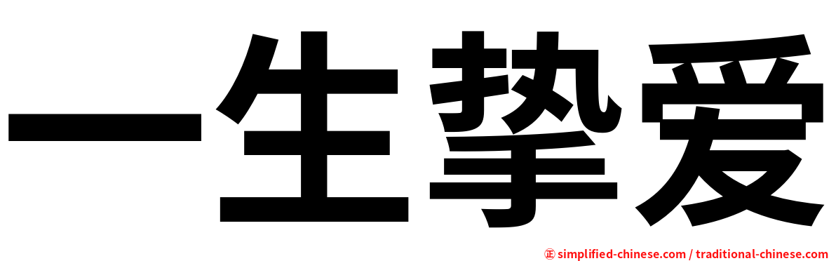一生挚爱