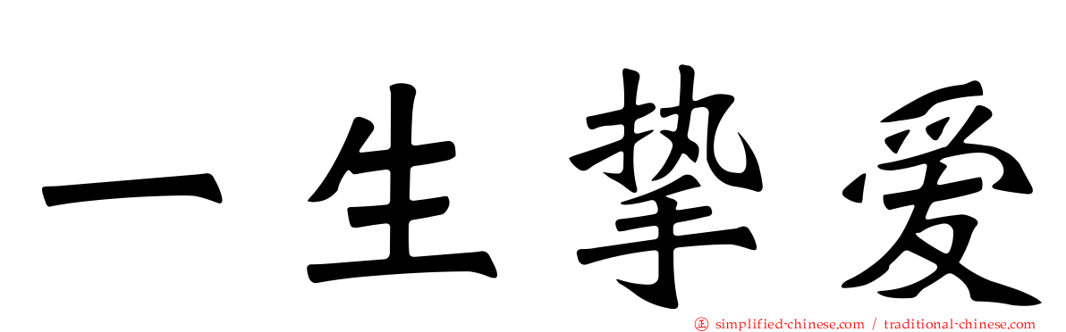 一生挚爱
