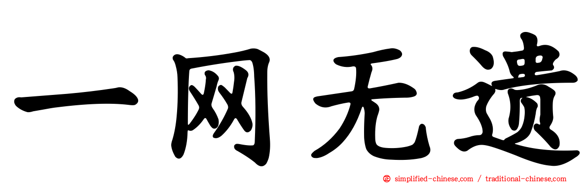一网无遗