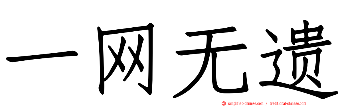 一网无遗