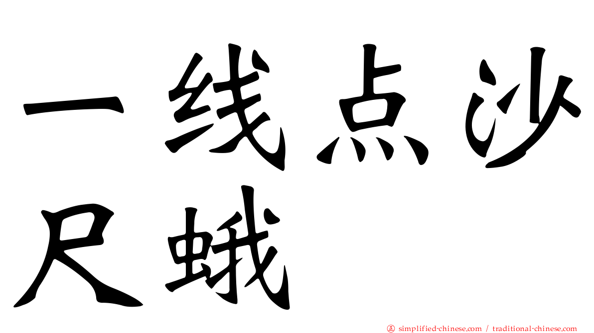 一线点沙尺蛾
