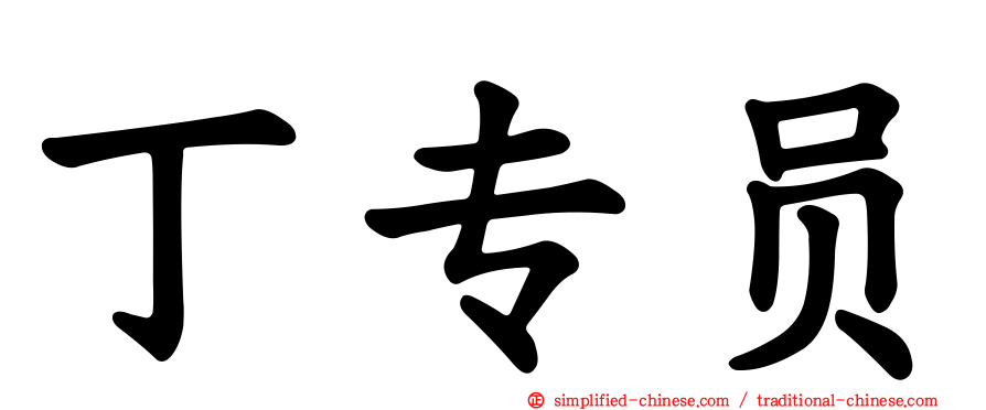 丁专员