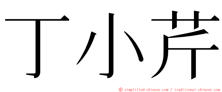 丁小芹 ming font
